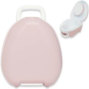 My Carry Potty - Vasino da Viaggio Antigoccia (Rosa pastello) | Antigoccia brevettato, meno di 1 kg, riutilizzabile senza sacchetti; ideale per asilo, auto e vacanze; da 18 mesi