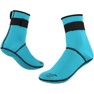 Horett Calzini da Sub Stivali da Muta Termica in Neoprene Antiscivolo 3 Mm | Nylon Neoprene, Suola Antiscivolo, Nastro Regolabile, Protezione Termica, Rafting, Snorkeling, Nuoto, Calzini da Acqua