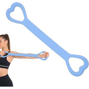 Generic Figura 8 Fascia di Resistenza - Antiscivolo Portatile Ergonomico Alta | Corde elastiche per esercizi a mano, per yoga, palestra, ufficio, viaggi, esercizi a casa