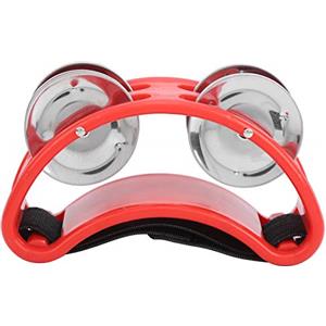 RiToEasysports Tamburello a pedale con doppia per accessorio compagno di tamburo per scatola di cajon(Rosso) accessori da gioco Accessori Per Prestazioni