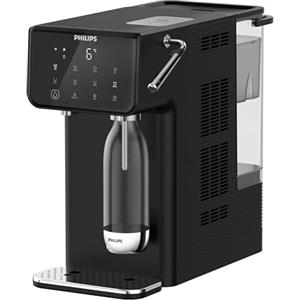 Philips 3700 Series Erogatore di Acqua Calda, Fredda e Frizzante con Filtrazione Better Taste+, Protezione Antibatterica UV-C, Riduce Cloro e Calcare, Acqua Filtrata in Pochi Secondi, No Installation