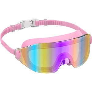 Seaflar Occhialini Nuoto Donna Uomo, Montatura Grande, Lenti Rivestite | Antiappannamento, Protezione UV, Impermeabili, Chiusura Rapida-Occhiali Piscina Adulti E Adolescenti