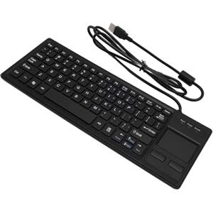 SPYMINNPOO Tastiera USB meccanica industriale IP68 con touchpad integrato | Resistente a polvere e acqua, costruzione robusta per ambienti difficili, funzionalità plug and play senza driver