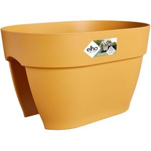 elho vibia campana flower bridge 40cm fioriera da balcone - Honey Yellow | Lungh. 26 x Largh. 39 x Alt. 22 cm | Adatto per uso esterno