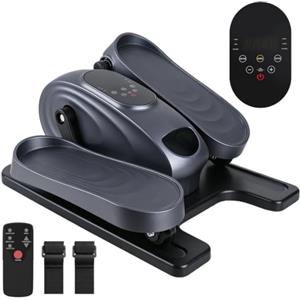 BAKENLON Mini ellittica da tavolo, pieghevole, per la casa | Crosstrainer elettrico con 15 livelli e 12 programmi, silenzioso, portatile, con display e telecomando, per anziani e adulti