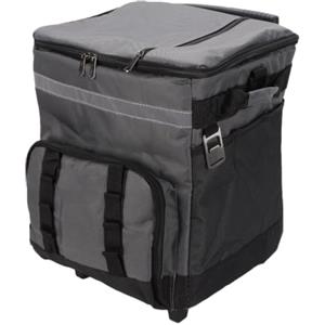 Yanmis 43L Pieghevole Grande Carrello Frigo con Ruote | Frigo portatile pieghevole con manico telescopico, frigo portatile isolato per viaggi in campeggio in spiaggia, frigo