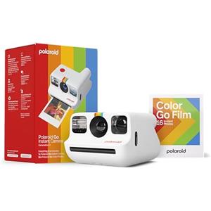 Polaroid Everything Box Polaroid Go Generation 2 White | Polaroid Go Gen 2 Camera Plus Color Go Film, cavo USB-C, cinturino da polso, guide, (16 foto incluse)