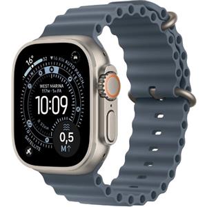 Apple Watch Ultra 3 (2025) GPS + Cellular 49mm Natural Titanium Case Ocean Band Anchor Blue EU