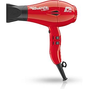 Parlux Advance Light Asciugacapelli Professionale, Ionic & Ceramic, Rosso