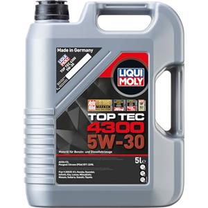 LIQUI MOLY | Top Tec 4300 5W-30 | 5 L | Oli Motore | Tecnologia Sintetica | SKU: 2324