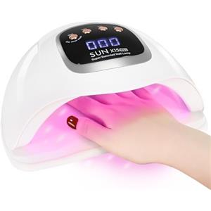 Carehabi Lampada Asciugatrice UV LED Professionale per Nail Art e Unghie, con Timer da 10/30/60/99 Secondi, per Dita/Piedi e Gel UV Semipermanente