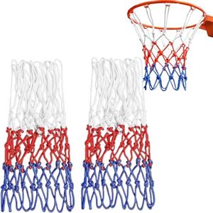 vcsjw 2 reti da basket resistenti alle intemperie, per canestro da basket, per esterni, in nylon, dimensioni standard