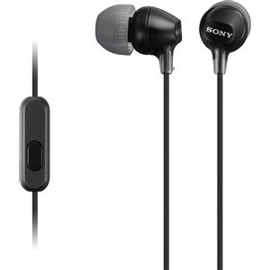 SONY MDREX15APB.CE7 Cuffie Auricolari con Microfono, Stereofonico, 100 dB, 16 , Nero
