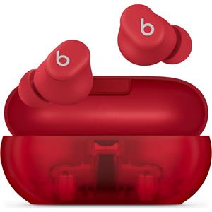 Beats Solo Buds Auricolari Bluetooth Wireless - 18 ore di autonomia - Compatibilita Apple e Android - Microfono integrato - Rosso trasparente version