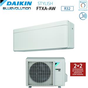 Daikin Condizionatore Daikin Stylish White 9000 Btu FTXA25AW R-32 Wi-Fi Integrato Bianco Garanzia Italiana