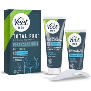 VEET Men - Kit Per Aree Sensibile - Crema 100 ml + Balsamo 50 ml