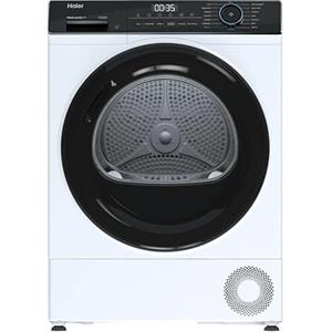 Haier I-PRO SERIES 3 Asciugatrice 9 Kg a Pompa di Calore, Libera Installazione, Classe D, I-Refresh Pro, Rumorosità (dB) 64, IoT APP hON, 85 x 60 x 62.5 (A x L x P cm), Bianca - HD90-D939-IT