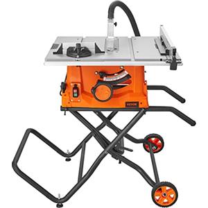 VEVOR Troncatrice Circolare da Banco con Supporto 1800W / 8A per Lavorazione in Officina Garage, Troncatrice da Banco 4800 giri/min Angolo Taglio Regolabile -60˚-+60˚ Capacità di strappo 62,5cm