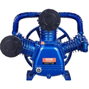 VEVOR Testa Pompa del Compressore d'Aria 10 HP 17,5 CFM a 90 PSI, Testa della Pompa del Compressore d'Aria Lubrificata a Olio 3 Cilindri, Sostituzione Pompa Compressore d'Aria Pressione max. 185PSI