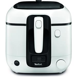 Tefal Friggitrice Super Uno FR3140 con timer, capacità: 2,2 litri, parti lavabili in lavastoviglie, rivestimento antiaderente, filtro antiodore, contenitore estraibile, bianco/nero