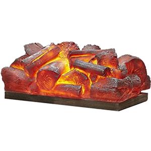 FEELIN Electronic Fireplace Water Vapor Fireplace Fiamma di simulazione 3D 13,8 pollici Togni di camino elettrico Mini camino inserisci il riscaldatore di tronchi 8W Core di camino ornamentale decorativo Ele