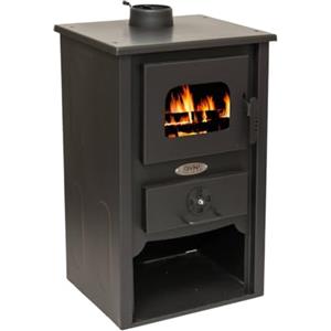 Divina Fire Stufa a legna in acciaio CATIA 7 KW L 47 x P 37 x H 80
