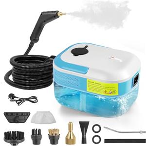 Hocamel Pulitore a vapore, pulitore a vapore, 3 bar, pulitore a vapore ad alta temperatura per una pulizia efficiente della casa, 6 modalità regolabili, capacità 1,2 l (blu)