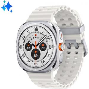 Samsung Galaxy Watch Ultra Smartwatch Galaxy AI, Resistenza estrema, Batteria a lunga durata, Sirena di emergenza, LTE, Cassa in titanio di grado aerospaziale 47mm Titanium White