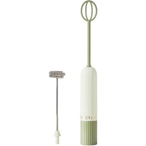 ZiStarlilife Sbattitore elettrico a mano 400 W senza fili con funzione turbo per panna e uova, 5 marce (verde)