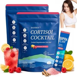 BAOSROY New Super Cortisol,Super Cortisol,Cortisolo Abbassare Dimagrire,Favorisce Relax e Concentrazione,Senza Zucchero,1pack,per uomo e donna (2PACK)