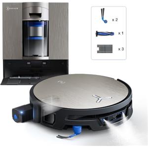 ECOVACS X12S OMNICYCLONE Care kit Robot Aspirapolvere Lavapavimenti | Pulizia Potente e Continua, Rimuove Macchie, Polvere e Peli, Anche Lungo Bordi e Tappeti, FocusJet anti-macchie
