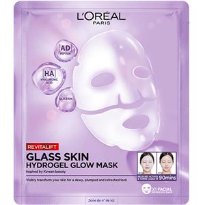 L'ORÉAL PARIS Revitalift Glass Skin - Maschera Viso in Idrogel 1pz - Maschera Illuminante viso