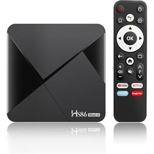 IDEALROYAL Android 14.0 TV Box, 2026 Android Box RK3518 Quad-Core 32bit Cortex-A53 | Mali 450 MP2 GPU con 2GB RAM 16GB ROM, Smart TV Box Supporta 4K 2.4G/5G Dual Band WIFI Bluetooth 5.4 Ethernet 10/100M USB 2.0