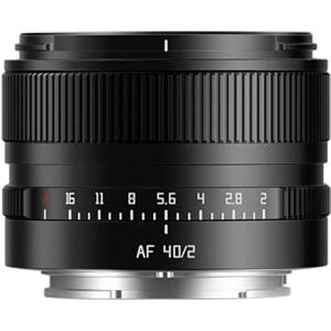 TTArtisan Autofocus - Obiettivo con corpo in metallo F2.0, 40 mm, compatibile con Sony E Mount (full frame), colore: Nero