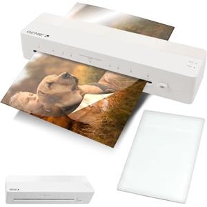 GENIE LA 400 A3 - Plastificatrice a caldo con 2 rulli riscaldanti, per scuola, ufficio e ufficio domestico, con 5 pellicole di laminazione, plastificatrice A3 e A4 con pellicole, plastificatrice