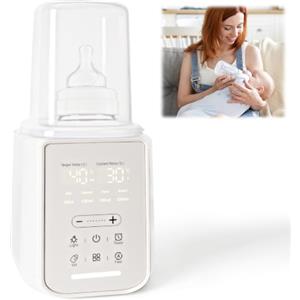 SUPRBIRD Scaldabiberon 8 in 1, scaldalatte materno multifunzione | Con touchscreen, luce notturna, controllo preciso della temperatura, timer e sterilizzatore,Adatto ai biberon per neonati