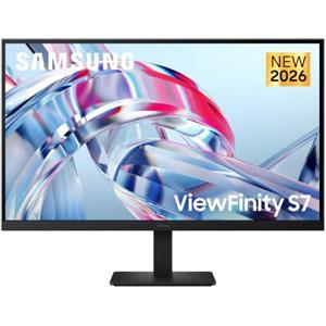 Samsung Monitor HRM ViewFinity S7 S70H (LS27H704EAUXEN), Flat, 27", 4K | 16:9, 4K UHD (3840 x 2160), HDR10, Modalità Eye Saver, Angolo di Visione 178°, Samsung Display Manager, HDMI, DP
