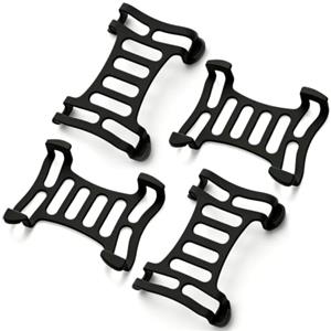 Teuaplo Confezione da 4 pezzi, colore nero, compatibile con Tractive DOG 6 GPS, supporto per collare per cani