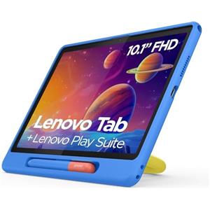 Lenovo Tab Tablet | Display Full HD da 10,1 | MediaTek G85 | 4 GB di RAM | 64 GB eMMC | Android 14 | Luna Grey Tab Play Suite | incl. bumper e penna per bambini