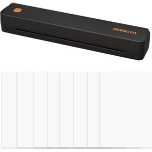 Rongta Stampante termica F11B, supporta la connessione wireless Bluetooth, compatibile con carta termica lettera A4/US, viene fornita con 8 fogli di carta termica