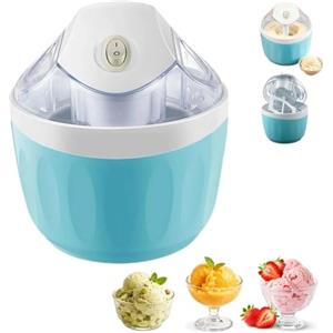 KQUBIVZ mini gelatiera portatile,gelatiera monoporzione,mini ice cream maker (C) | mini gelatiera autorefrigerante,mini macchina del gelato,per una porzione singola di gelato,yogurt congelato per cucina