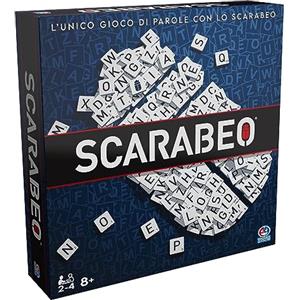 Spin Master Games Editrice Giochi, Scarabeo Classico, Edizione 2023, 8+ | Tessere Con Lettere, Alfabeto Internazionale, Competenze Lessicali, Pensiero Logico, da 2 a 4 Giocatori