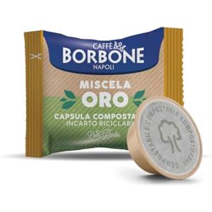CAFFÈ BORBONE Don Carlo Compostabile Miscela Oro - 50 Capsule - Compatibili con le Macchine ad uso domestico Lavazza A Modo Mio
