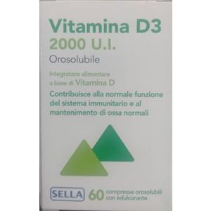 SELLA Srl VITAMINA D3 2000UI 60 compresse