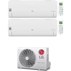 LG Climatizzatore Condizionatore LG Dual Split Inverter Serie Libero Smart 9000+9000 Btu con MU2R15 UL0 R-32 9+9 Wi-Fi Integrato