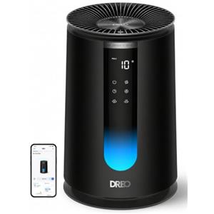 DREO Purificatore Aria Camera 195 m³/h CADR, 338S Puri Ficatore Aria, 3-in-1 HEPA Filtro, 4 Modalità, 4 Velocità, display AQl, Sensore PM2.5, Modalità Auto, Cuscino Aroma, Wi-Fi/Controllo Vocale