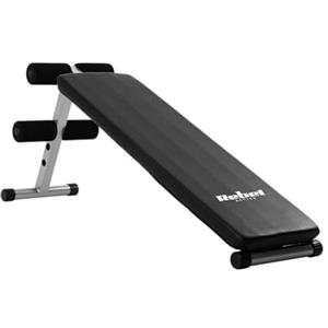 REBEL ACTIVE RBA-2004 - Panca obliqua per esercizi addominali, colore: Nero