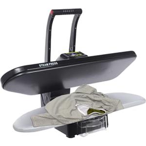 Begoniape Pressa da stiro a vapore, 1600 W, professionale con 5 programmi di stiratura, bottiglia spray, serbatoio dell'acqua, protezione da surriscaldamento e spegnimento automatico, lunghezza 66 cm