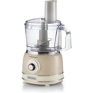 Ariete 1781 Robot da cucina Vintage, 1000W, Capacità 1,2 L, Per preparazione impasti, Beige