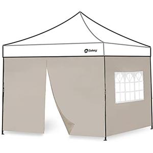 Sekey 2 Pareti Laterali con Finestra & Cerniera per 3x3m Gazebo Pieghevole, Impermeabile